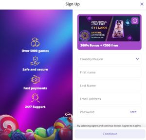 Casino Days Registration